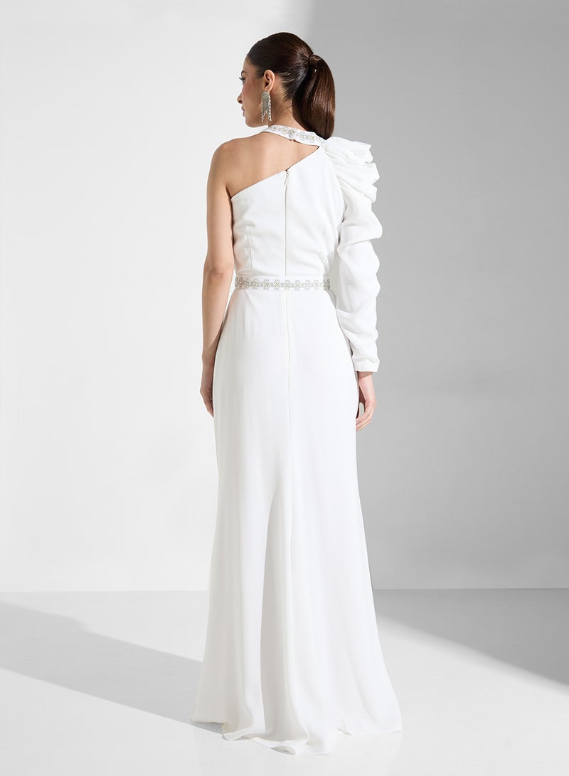 ايرا فستان سهرة بكتف واحد - Image 2