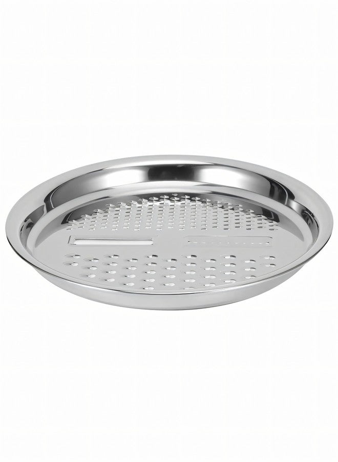 EVK® 3 in 1 Multipurpose Strainer Drainer Cutter Colander | Stainless Steel Cheese Grater & Salad Maker | Kitchen Drain Basket Set for Washing Fruits and Vegetables | 1 Piece - Image 4