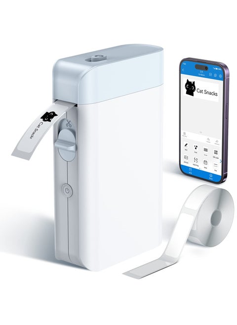 Label Maker Machine with Tape Portable Mini Bluetooth WP9510 Lable Printer Rechargeable Thermal Label Printer Compatible with Android iOS Label Makers for Teacher Supplies Home Officea