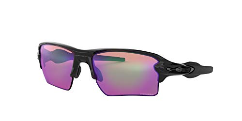 Oakley Men's OO9188 Flak 2.0 XL Rectangular Sunglasses, Polished Black/Prizm Golf, 59 mm - Image 1