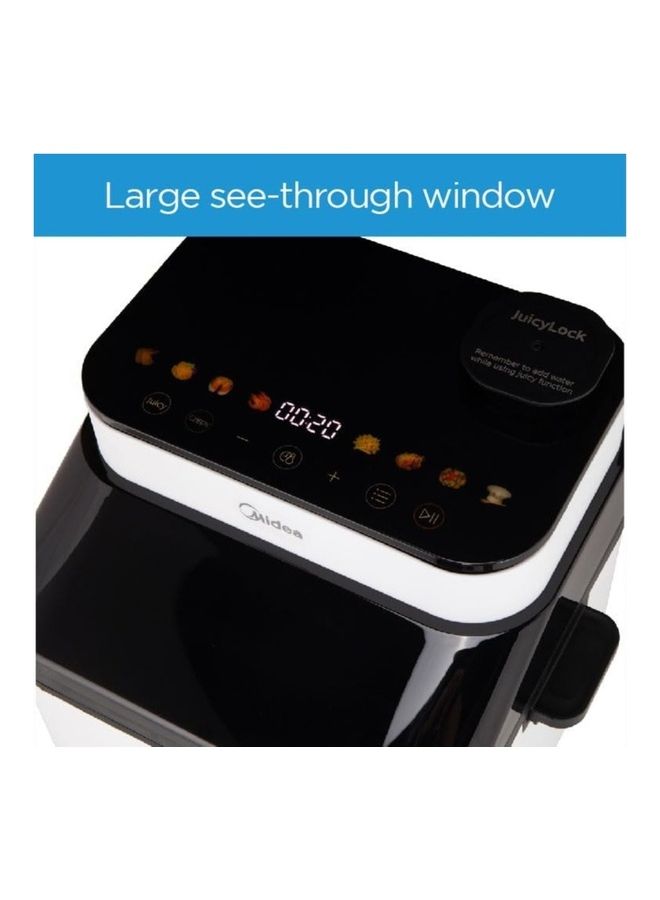 Midea Extra Large Digital Air Fryer with Large See-Through Window, Dual Frying Functions, 8 Functions with Digital Panel, Dual Cyclone Rapid Hot Technology, Largest Oil Less Fryer 7 L 1500 W MFCY75A2 black - Image 2