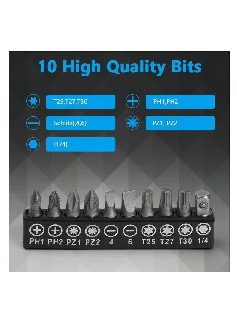 Mini Ratchet Wrench, Right Angle Magnetic Screwdriver for Tight Spaces, with 0.6cm Drive, High Torque Offset, Reversible Mini Ratcheting Offset Screwdriver, with Screwdriver Bits Set (Orange) - Image 4