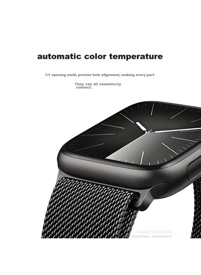 ستيجر Staek German Quality | متوافق مع ساعة آبل، ساعة آبل iwatch Milanese S10/9/8/7/se/ultra2، سوار مغناطيسي، 44/45/46/49mm - Image 1