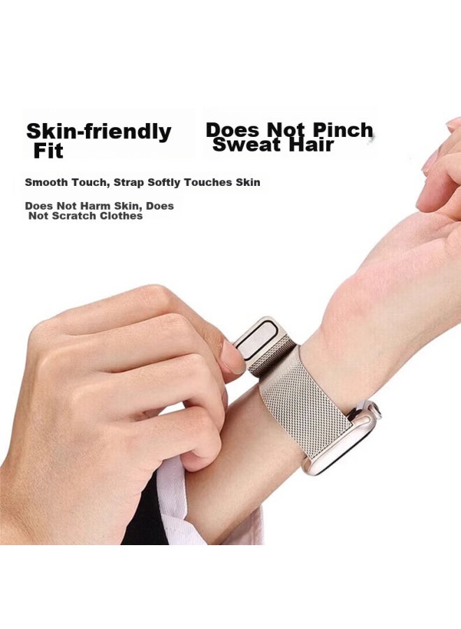 ستيجر Staek German Quality | متوافق مع ساعة آبل، ساعة آبل iwatch Milanese S10/9/8/7/se/ultra2، سوار مغناطيسي، 44/45/46/49mm - Image 5