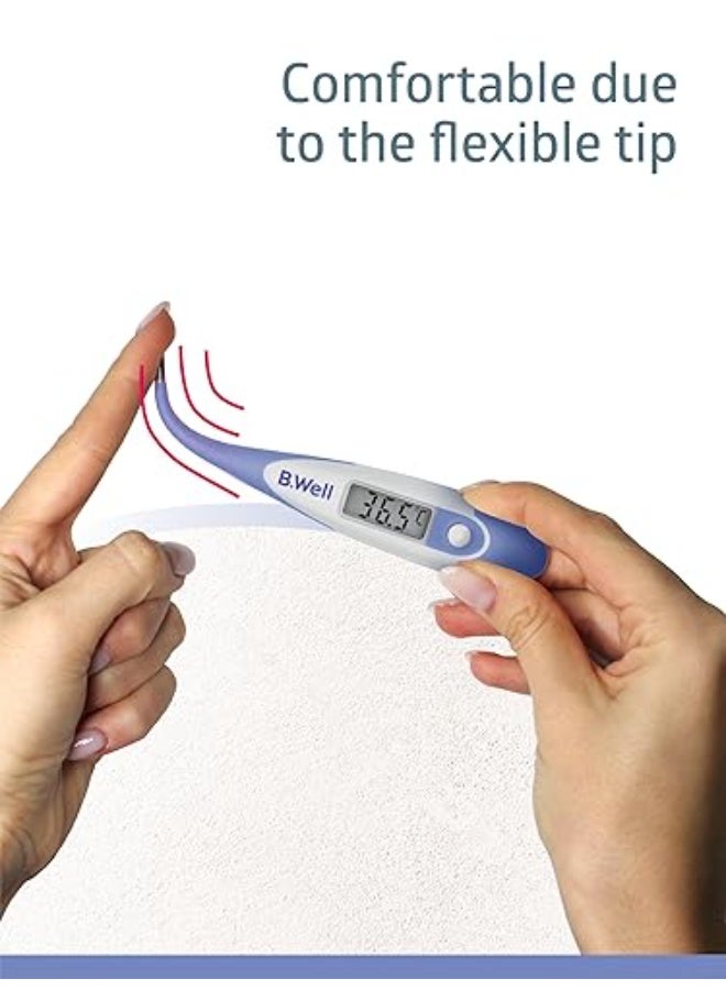 B.Well PRO-04 Standard Digital Thermometer Flexible-Tip Waterproof Celsius & Fahrenheit - Image 2
