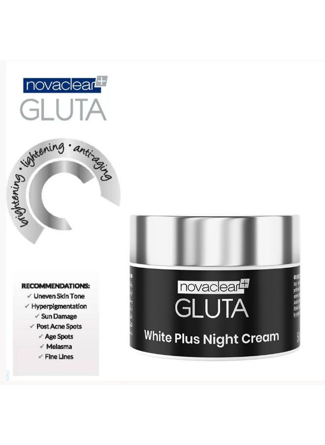 novaclear - Gluta White Plus Facial Night Cream For pigmentation and dark spots - Image 1