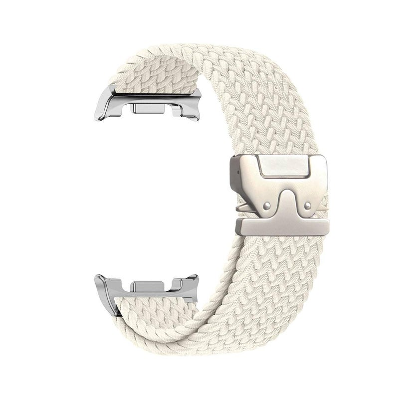 Adjustable Loop Strap Smartwatch Band Compatible with Samsung Galaxy Watch 8 Classic with Fit Replacement Strap in Starlight in Nylon for Daily Wear - Image 1