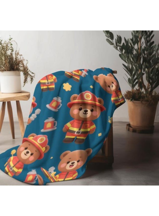 عام بطانية رقيقة من الفانيلا الكرتونية للأطفال والرضع (دافئة ومريحة، ومناسبة للنوم والألعاب) 70 سم * 100 سم - Image 5