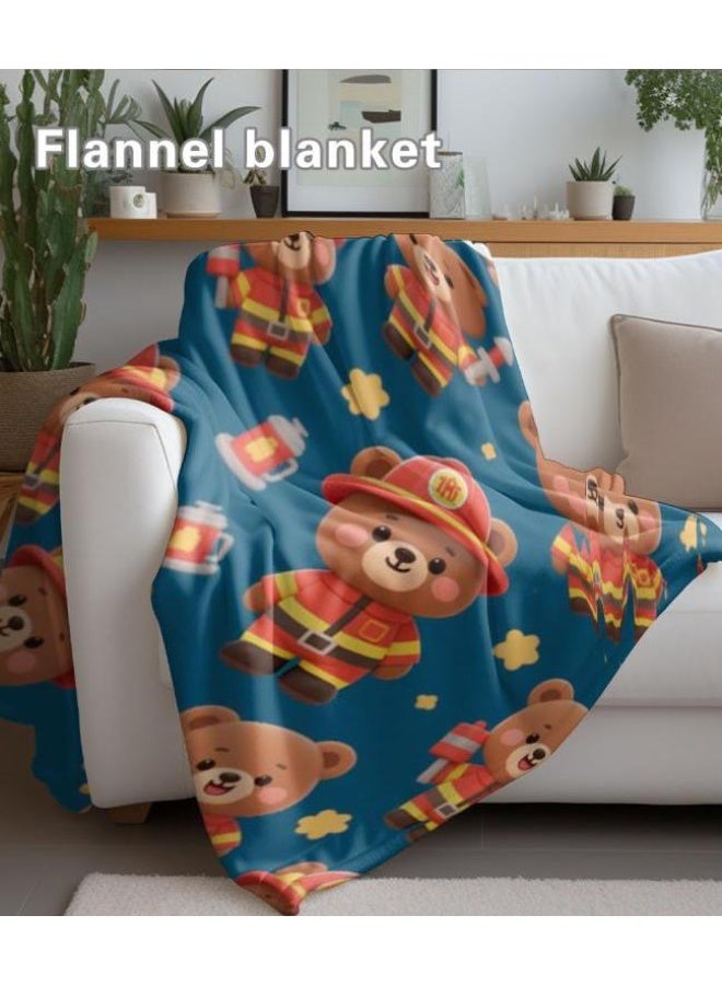 عام بطانية رقيقة من الفانيلا الكرتونية للأطفال والرضع (دافئة ومريحة، ومناسبة للنوم والألعاب) 70 سم * 100 سم - Image 4