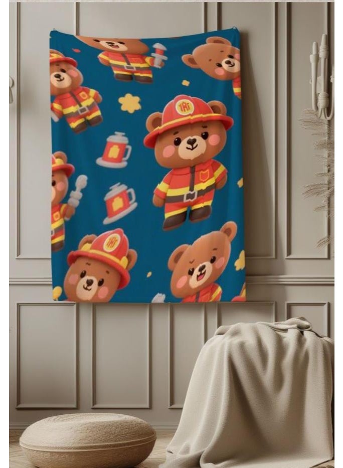 عام بطانية رقيقة من الفانيلا الكرتونية للأطفال والرضع (دافئة ومريحة، ومناسبة للنوم والألعاب) 70 سم * 100 سم - Image 1