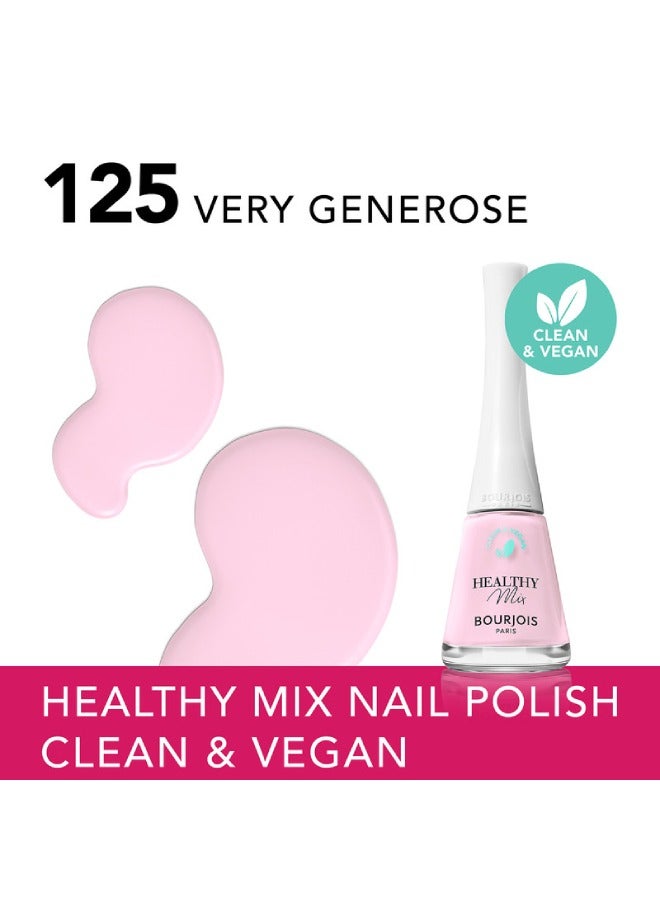 BOURJOIS PARIS Healthy Mix Vegan Nail Polish – 125 –  Very Generose, 9ml - Image 3