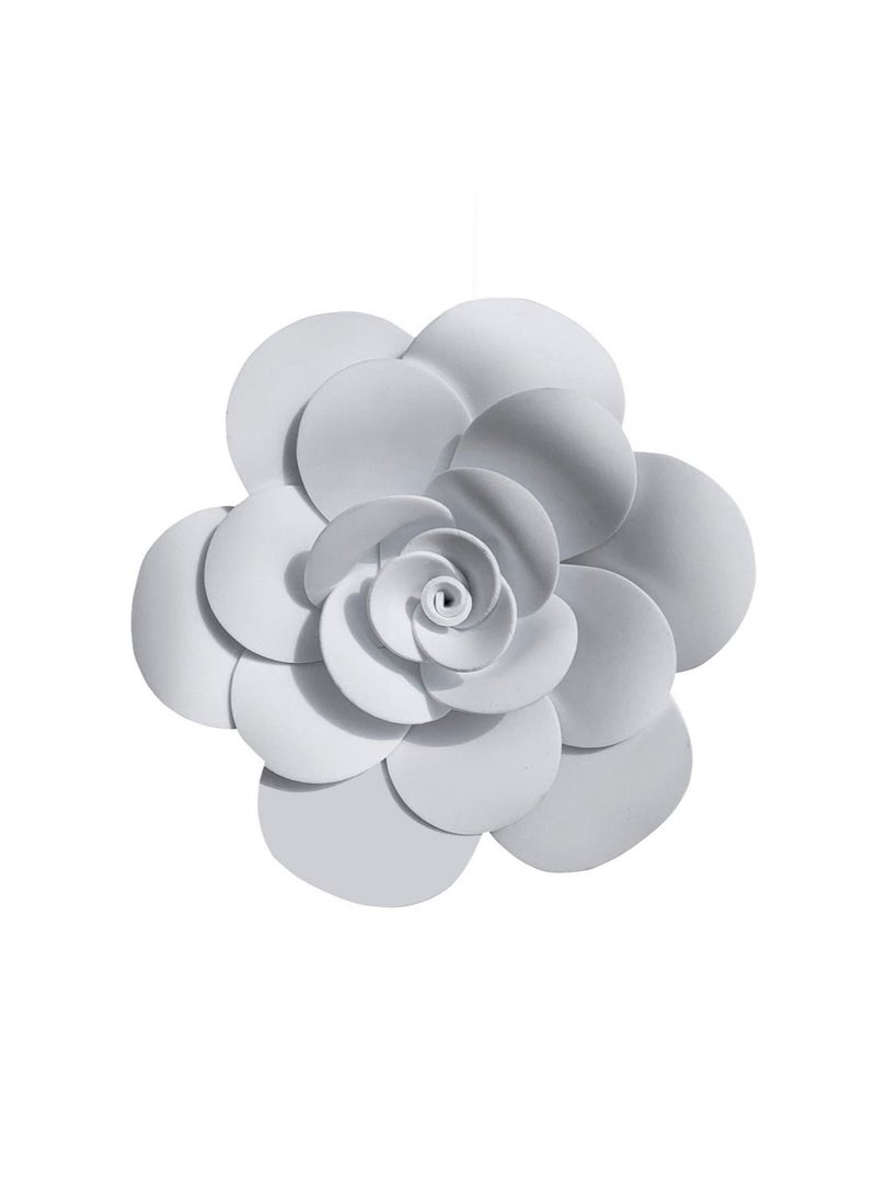 Salla - 3D Foam Flower Wall Décor White Color 16x16cm - Image 1