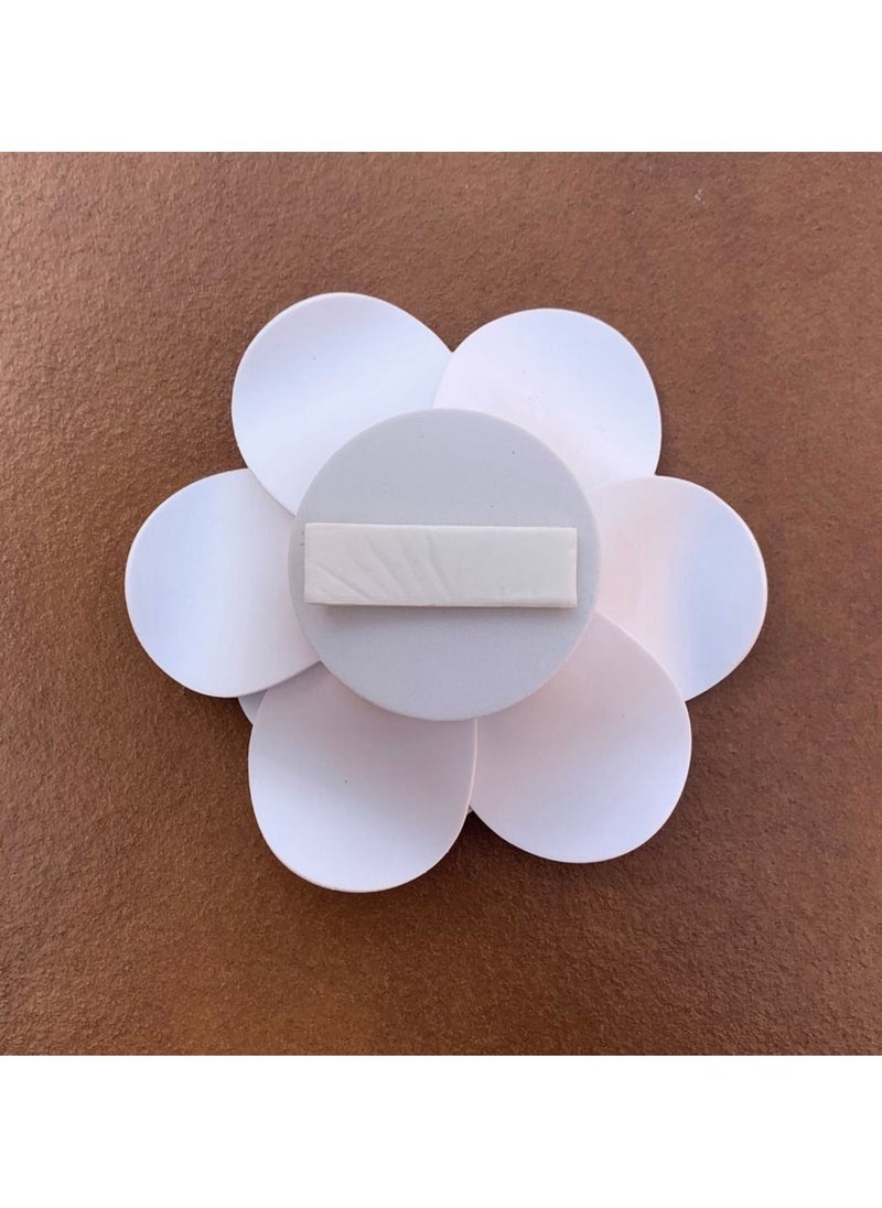 Salla - 3D Foam Flower Wall Décor White Color 16x16cm - Image 1