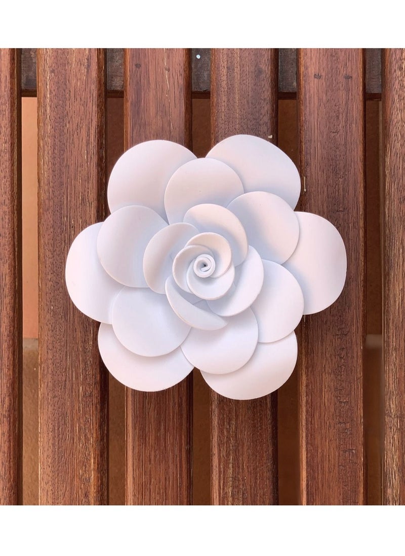 Salla - 3D Foam Flower Wall Décor White Color 16x16cm - Image 1