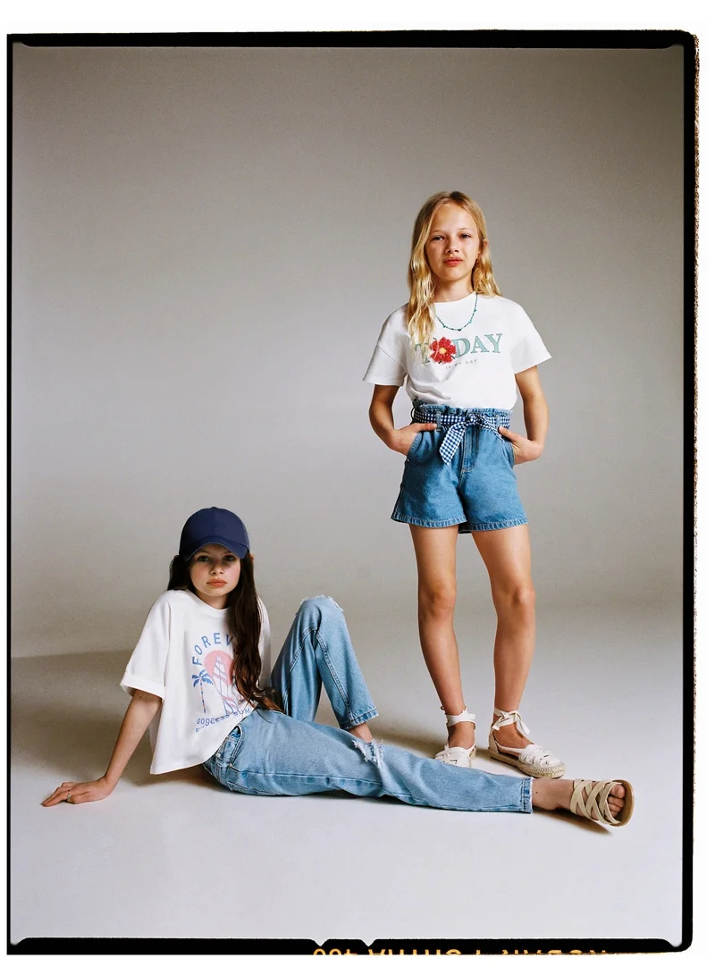 MANGO Kids Slogan T-Shirt