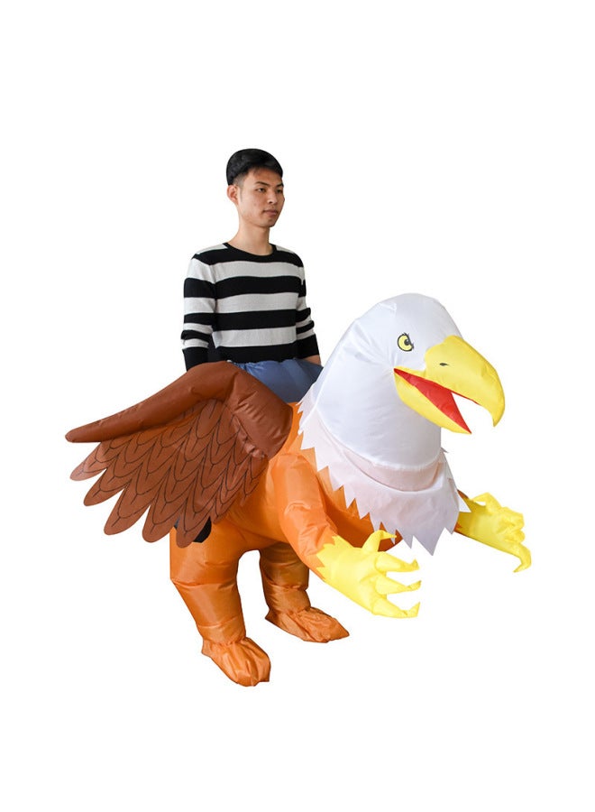 Loquat Annual Meeting Animal Doll Costume Party Atmosphere Performance Costume Funny Props Cos Eagle Inflatable Suit-Color:Eagle 150-190cm Can Be Worn_one Size Fits All - Image 2