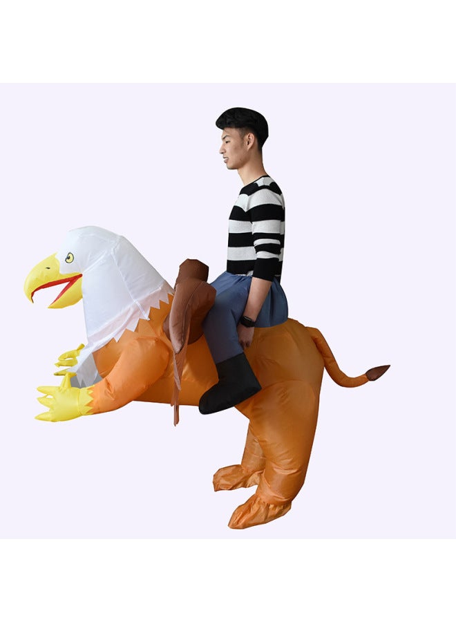 Loquat Annual Meeting Animal Doll Costume Party Atmosphere Performance Costume Funny Props Cos Eagle Inflatable Suit-Color:Eagle 150-190cm Can Be Worn_one Size Fits All - Image 4