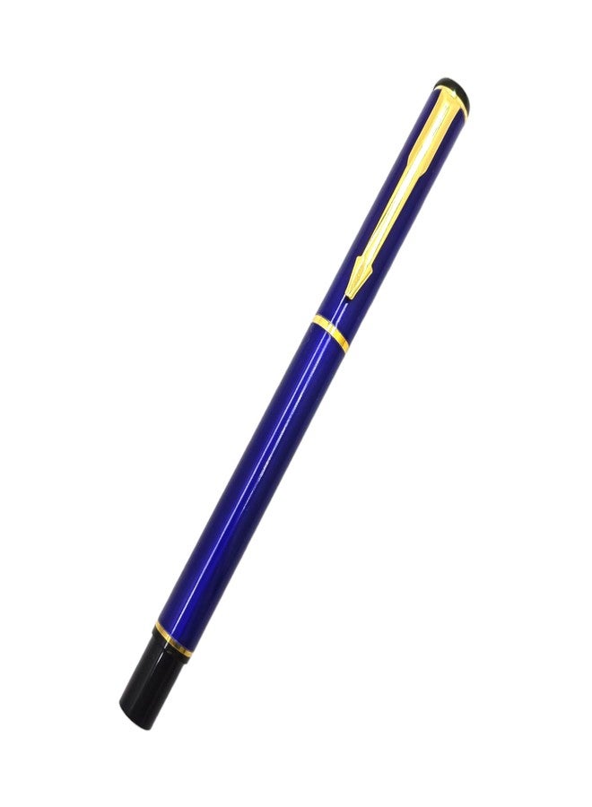 auteur Executive 801 Blue Roller Ball Pen Metal Body Designer Gold Plated Clip Best Student Pen Gift Set For Men & Women Professional Executive Office, Nice Pens (Pack of 2, Blue Ink) - Image 4