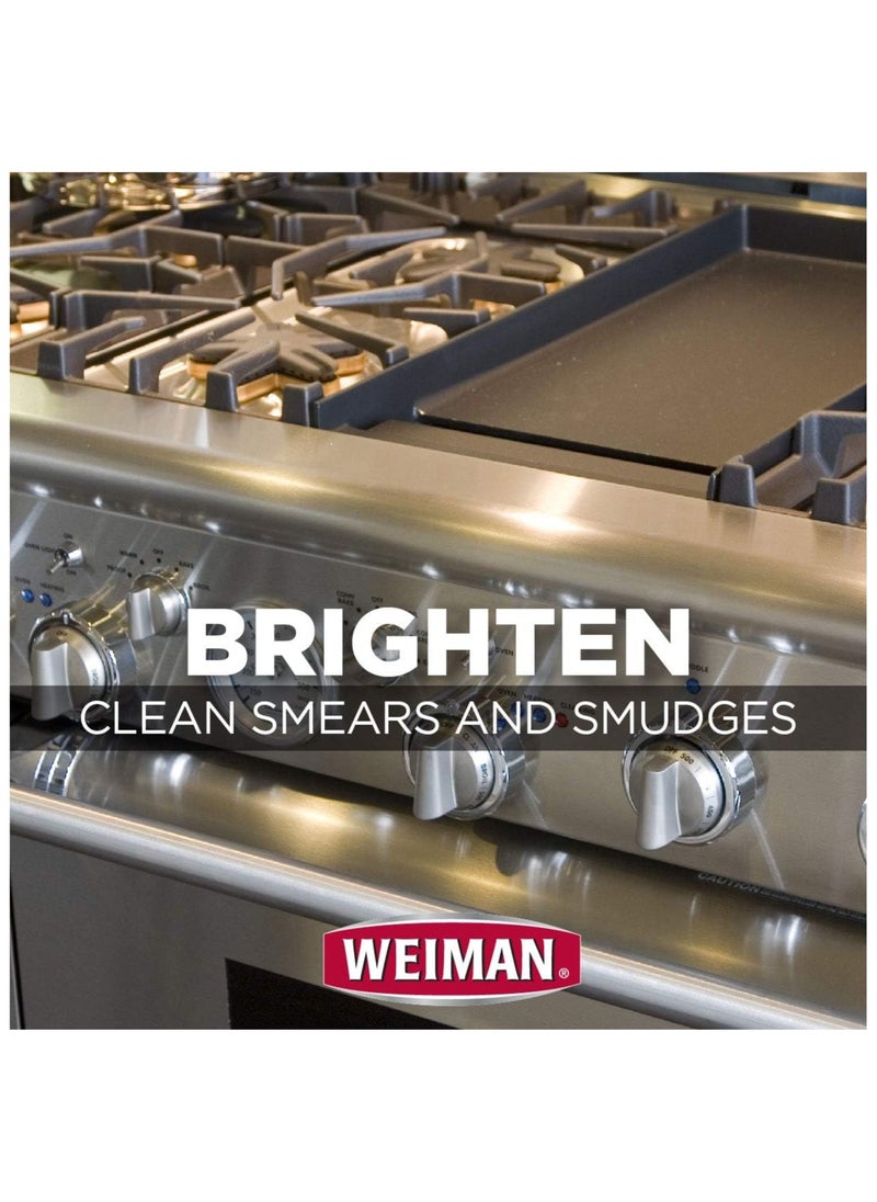 Stainless Steel Cleaner and Polish Trigger Spray - Protects Against Fingerprints and Leaves a Streak-less Shine - 12 Ounce