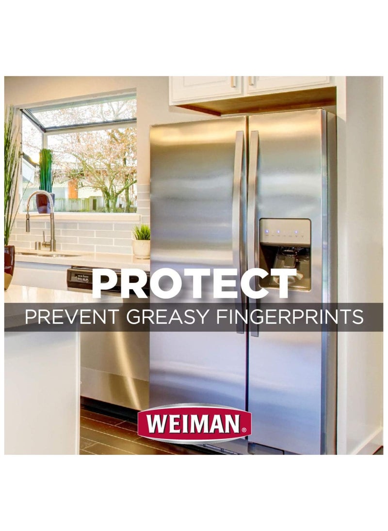 Stainless Steel Cleaner and Polish Trigger Spray - Protects Against Fingerprints and Leaves a Streak-less Shine - 12 Ounce