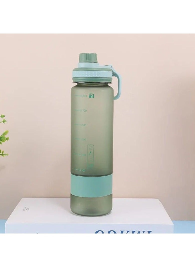 QSHOP - QShop®️ Leakproof Motivational Sports Water Bottle, Fashionable and Durable Portable Drinking Bottle for Gym and Fitness - Image 1