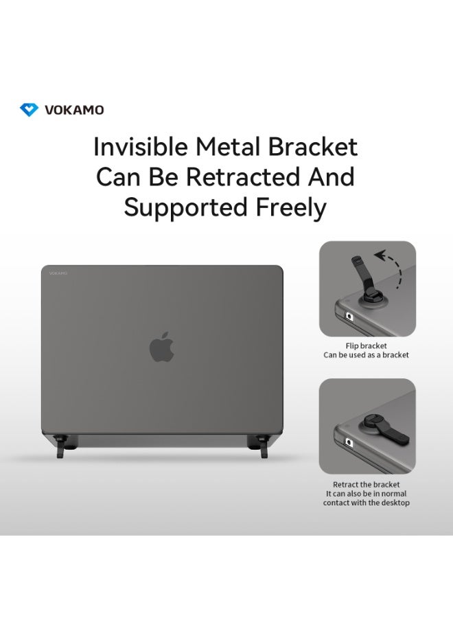 حافظة حماية VOKAMO Frstect لجهاز MacBook Pro 16 (طرازات M1/M2/M3/M4/M5) - لون أسود - Image 1