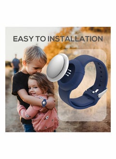 Y&D Airtag Wristbands for Kids Soft Silicone Bracelet Lightweight Waterproof Band Compatible with Apple Watch Children and Toddler 2 Pcs  - Image 4