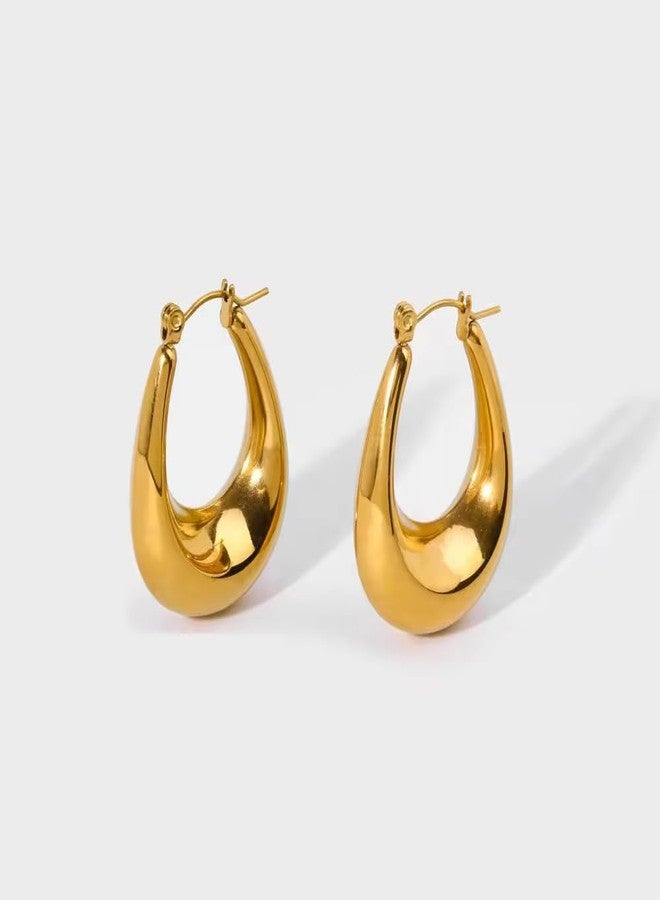 AMAAL earrings for women fashion studs earrings for women anti tarnish gold ear rings stainless steel korean bali Dainty Gold Hoop Earrings | Combo Chic, Small design Jewellery Celebrity Inspired - Image 2