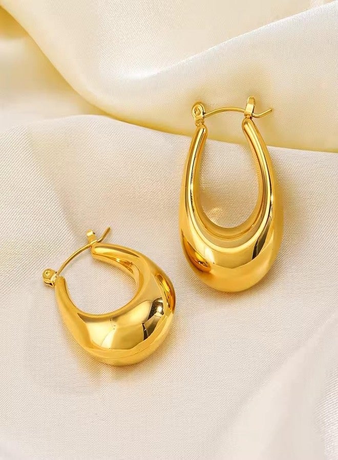 AMAAL earrings for women fashion studs earrings for women anti tarnish gold ear rings stainless steel korean bali Dainty Gold Hoop Earrings | Combo Chic, Small design Jewellery Celebrity Inspired - Image 4