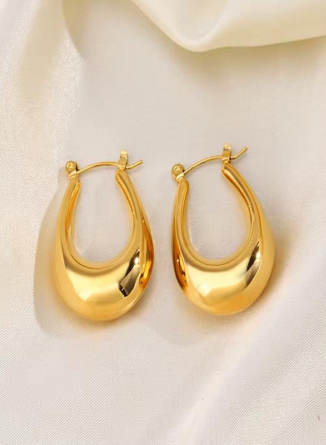 AMAAL earrings for women fashion studs earrings for women anti tarnish gold ear rings stainless steel korean bali Dainty Gold Hoop Earrings | Combo Chic, Small design Jewellery Celebrity Inspired - Image 5