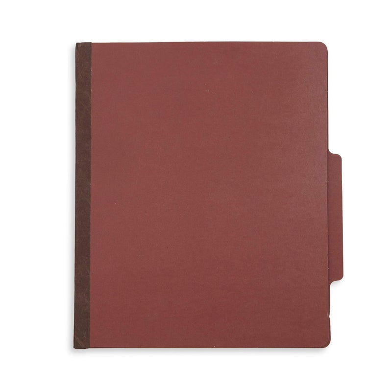 Blue Summit Supplies 10 Letter Size Red Classification Folders - 1 Divider - 2 Inch Tyvek Expansions - Durable 2 Prongs Designed to Organize Standard Medical Files, Office Reports - Letter Size, Red Brick Color, 10 Pack - Image 4