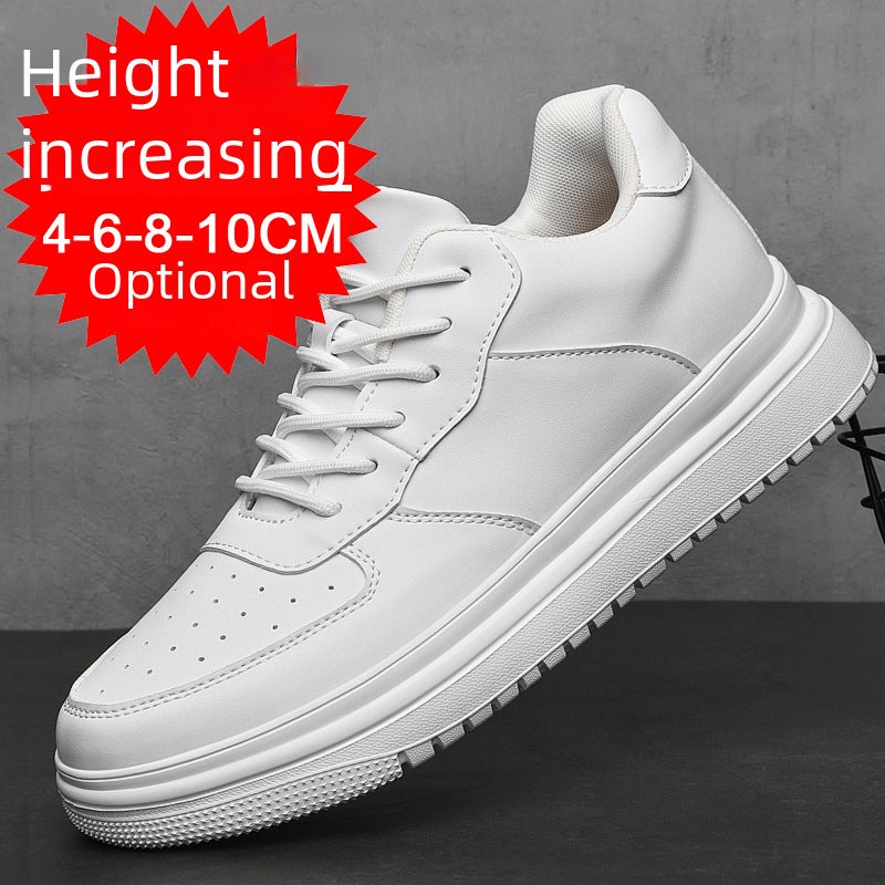 Summer New Inner Height Increasing Men''s Shoes 10cm Invisible Height Increasing Shoes Men''s 6 Casual Korean Style 8 White Shoes sneaker Sneakers - Image 2