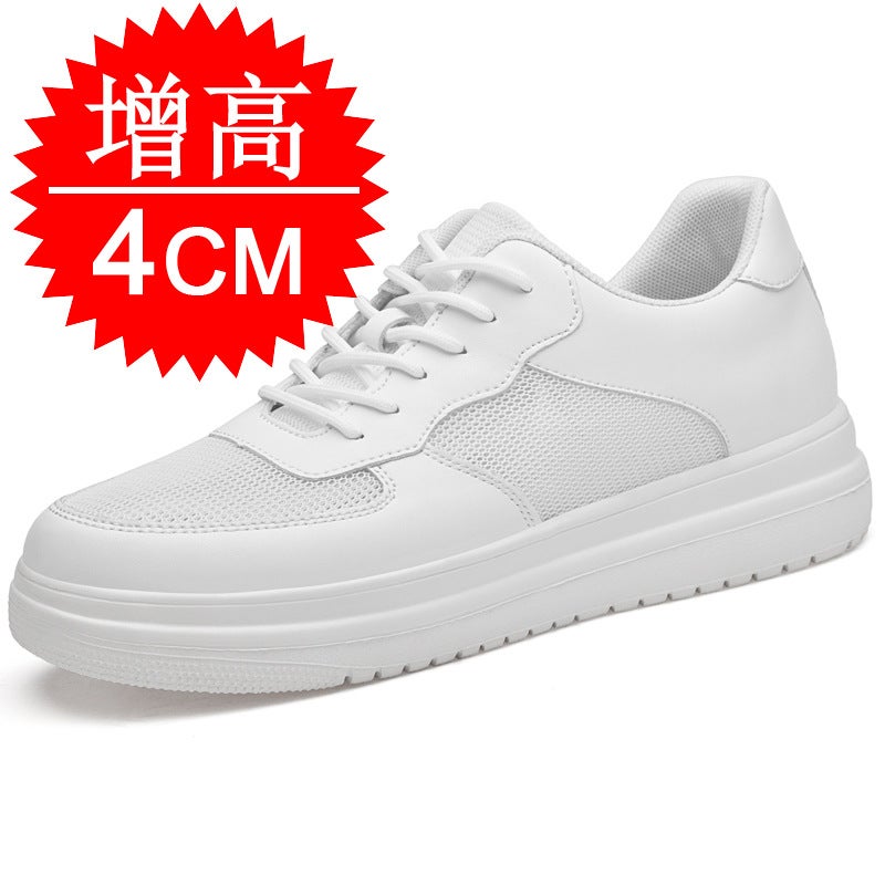 Summer New Inner Height Increasing Men''s Shoes 10cm Invisible Height Increasing Shoes Men''s 6 Casual Korean Style 8 White Shoes sneaker Sneakers - Image 1