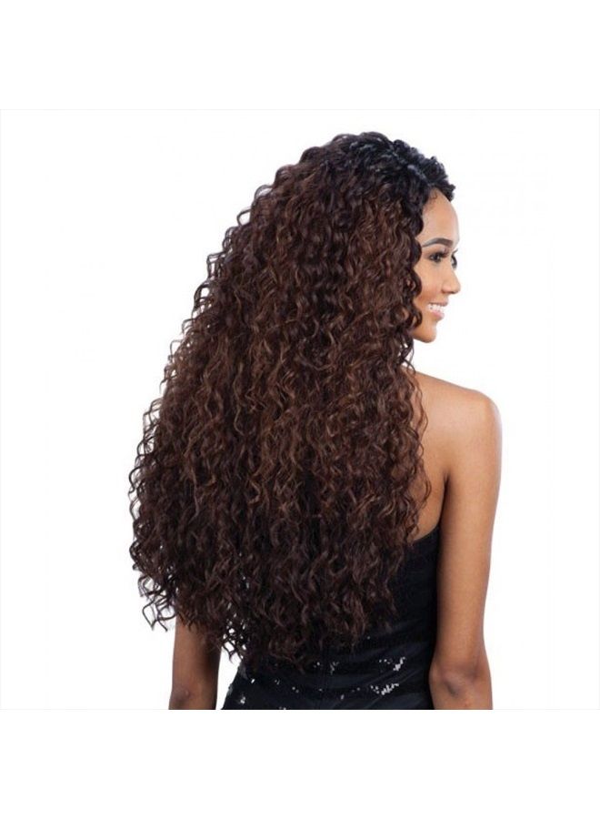 Lace Deep Invisible"L" Part Lace Front Wig - KITRON (1B Off Black)