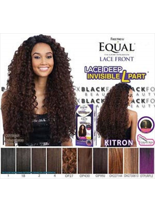 Lace Deep Invisible"L" Part Lace Front Wig - KITRON (1B Off Black)