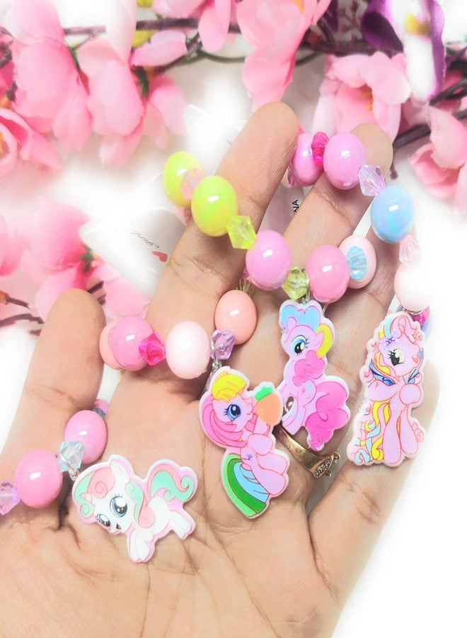 تارا13 سوار يونيكورن للبنات من تيرا ١٣ (٤ قطع) للأطفال، سوار مرح برسومات كرتونية، هدية مثالية لحفلات البنات - Image 4