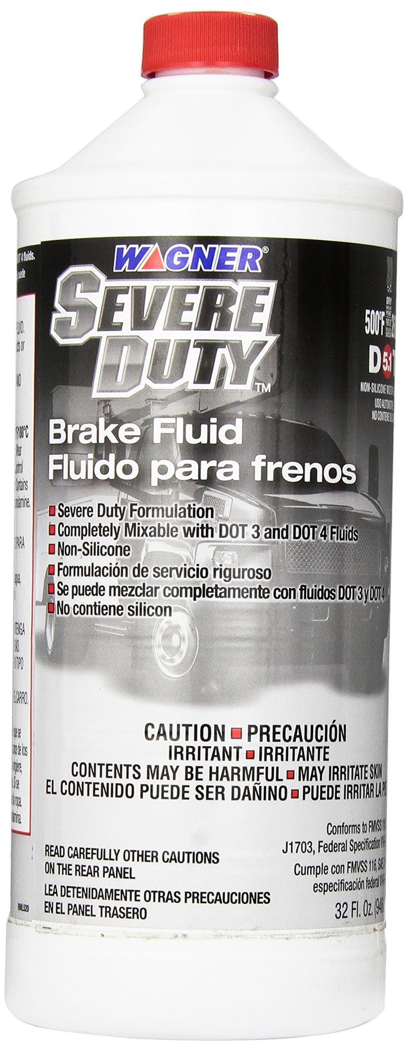 Wagner Brake Wagner Dot 5.1 SEVEREDUTY Brake Fluid, 32 oz; 946 ml - Image 4