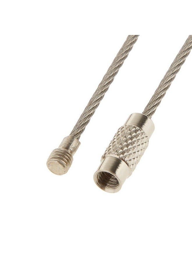 Kidultz (12 Pieces Wire Rope[1.5mm thickness*170mm long] Key Ring cables Stainless Steel Pendant Circle EDC Tool Key Holder Loops for Outdoor, Hiking, Hanging Luggage Tags, Keys and ID Tag Keepers - Image 4