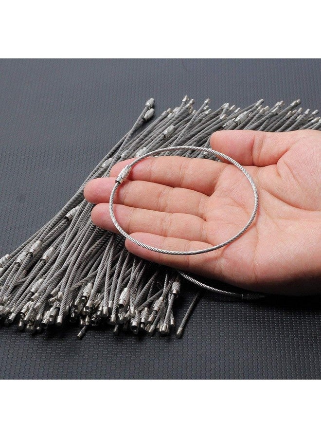 Kidultz (12 Pieces Wire Rope[1.5mm thickness*170mm long] Key Ring cables Stainless Steel Pendant Circle EDC Tool Key Holder Loops for Outdoor, Hiking, Hanging Luggage Tags, Keys and ID Tag Keepers - Image 5