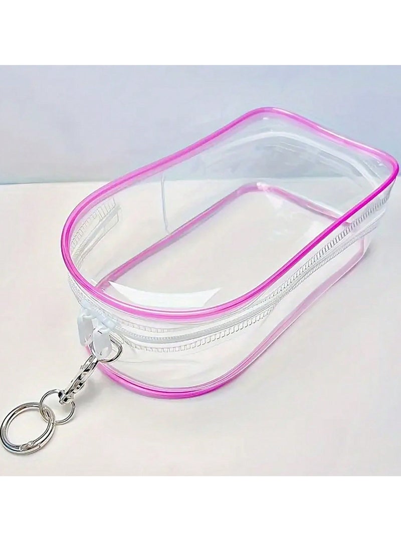 Case Waterproof & Dustproof Doll Protective Case – Transparent Clear Cover for 19cm Labubu Sitting Party Figure |   Applicable for generations 1, 2, and 3   Macaron Style Protective Bag for Outdoor Use & Display - Image 1