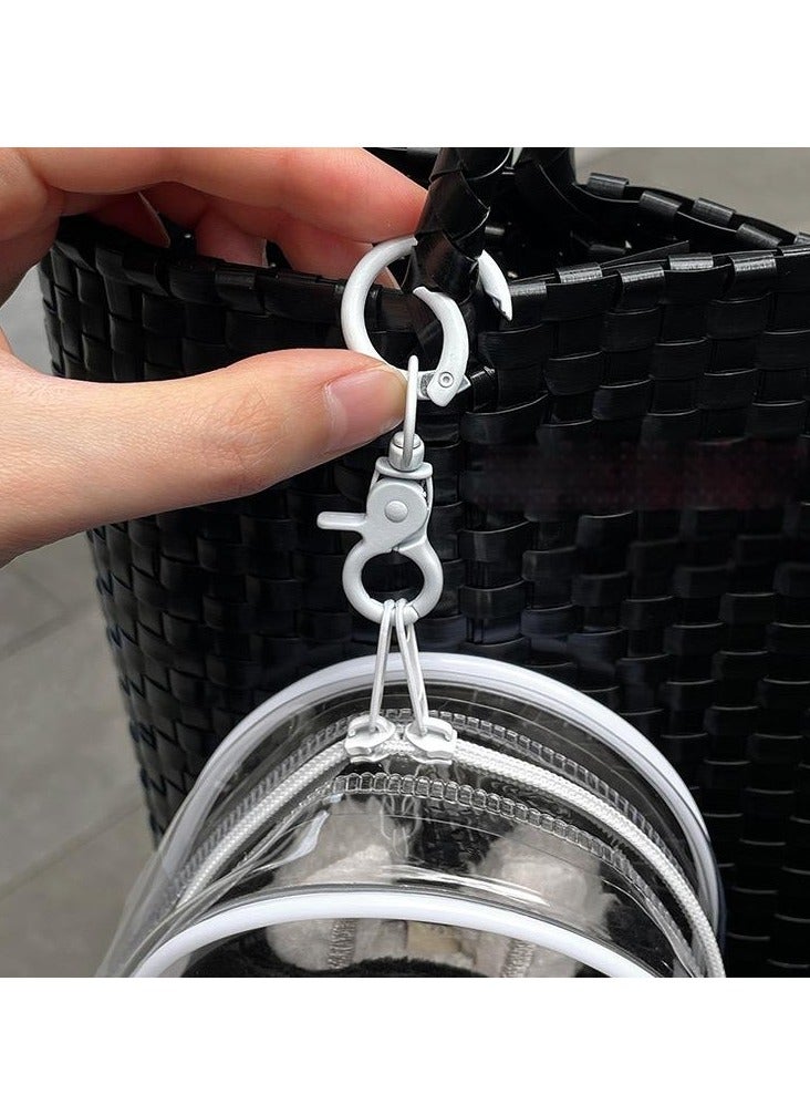 Case Waterproof & Dustproof Doll Protective Case – Transparent Clear Cover for 19cm Labubu Sitting Party Figure |   Applicable for generations 1, 2, and 3   Macaron Style Protective Bag for Outdoor Use & Display - Image 2