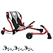 EzyRoller Spinner Ride On Scooter for Kids  Teens Outdoor Ride on Toy with Caster Wheels for Drifting  Tight Turning Up to 150 lbs Ages 4  Up  Red - Image 2