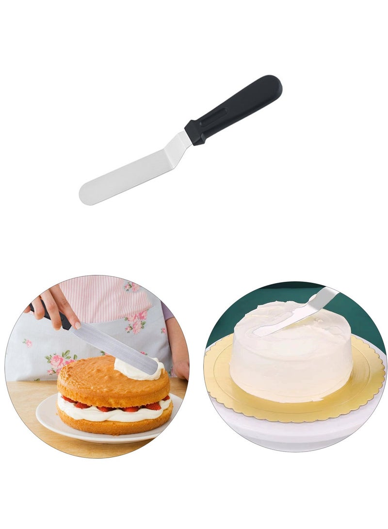 Stainless Steel Cake Icing Spatula Cake Decorating Frosting Offset Spatula, 6 Inch - Image 1