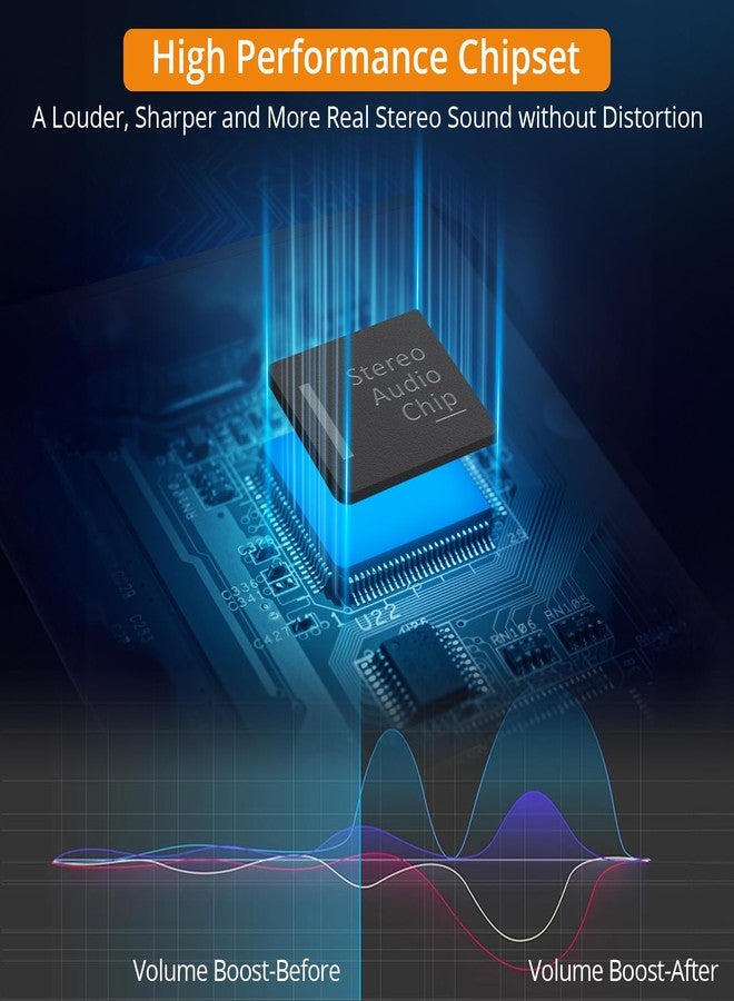 Neoteck مضخم نيوتك 16-600 أوم مضخم سماعات رأس محمول، مضخم سماعات قابل لإعادة الشحن بمدخل 3.5 مم مع تحكم في الصوت، مفتاح زيادة من مرحلتين، مضخم سماعات للراديو/سي دي/إم بي 3/إم بي 4 - Image 2