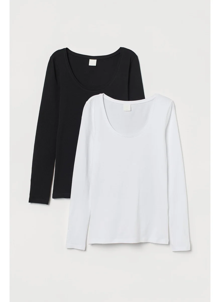 H&M 2-Pack Jersey Tops