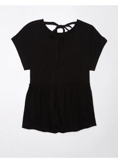 American Eagle Casual Oversized Tie T-Shirt  - Image 5
