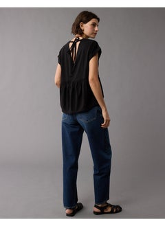 American Eagle Casual Oversized Tie T-Shirt  - Image 2
