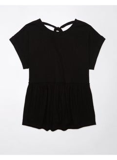 American Eagle Casual Oversized Tie T-Shirt  - Image 4
