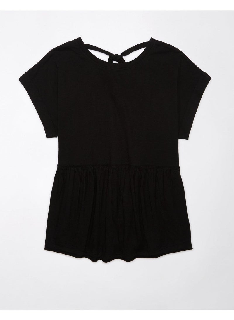 American Eagle Casual Oversized Tie T-Shirt  - Image 4