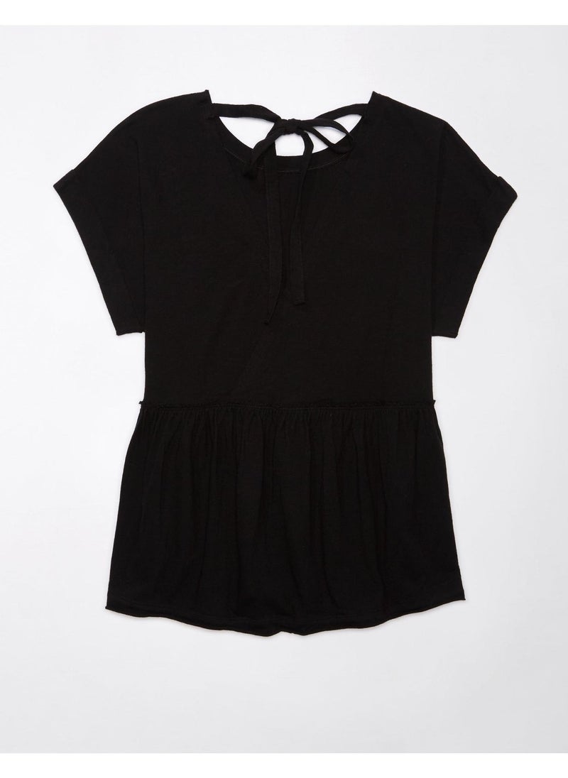 American Eagle Casual Oversized Tie T-Shirt  - Image 5